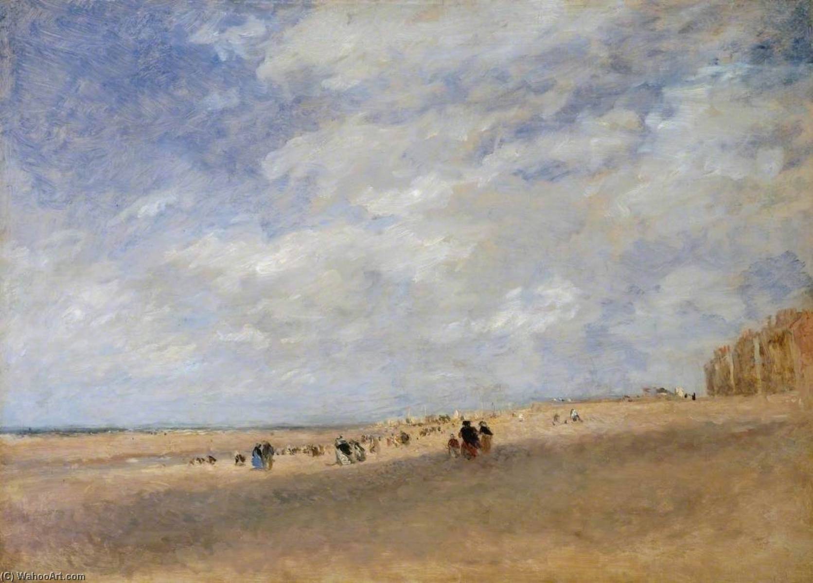 Wikioo.org - The Encyclopedia of Fine Arts - Painting, Artwork by David Cox The Elder - Rhyl Sands