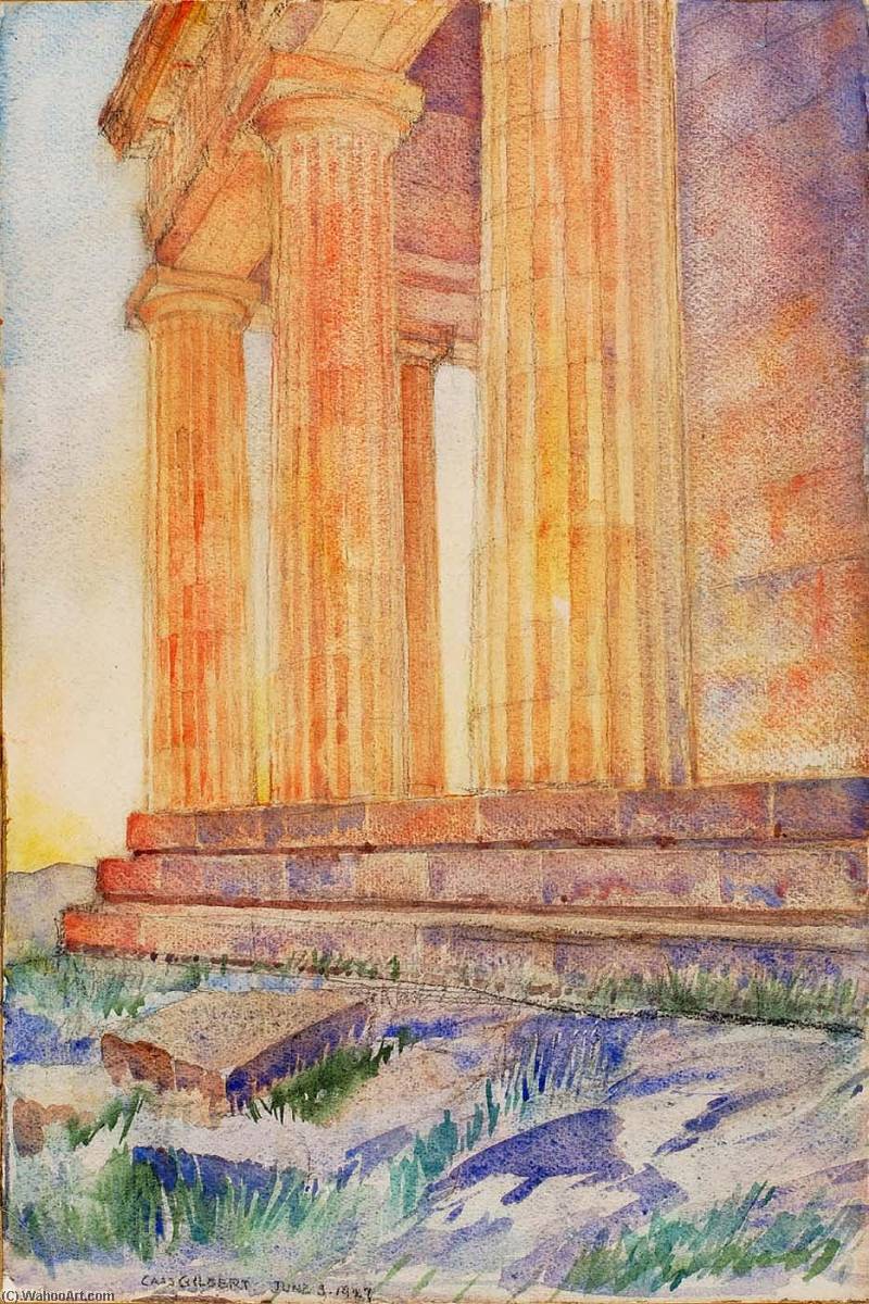 Wikioo.org - The Encyclopedia of Fine Arts - Painting, Artwork by Cass Gilbert - (Temple)