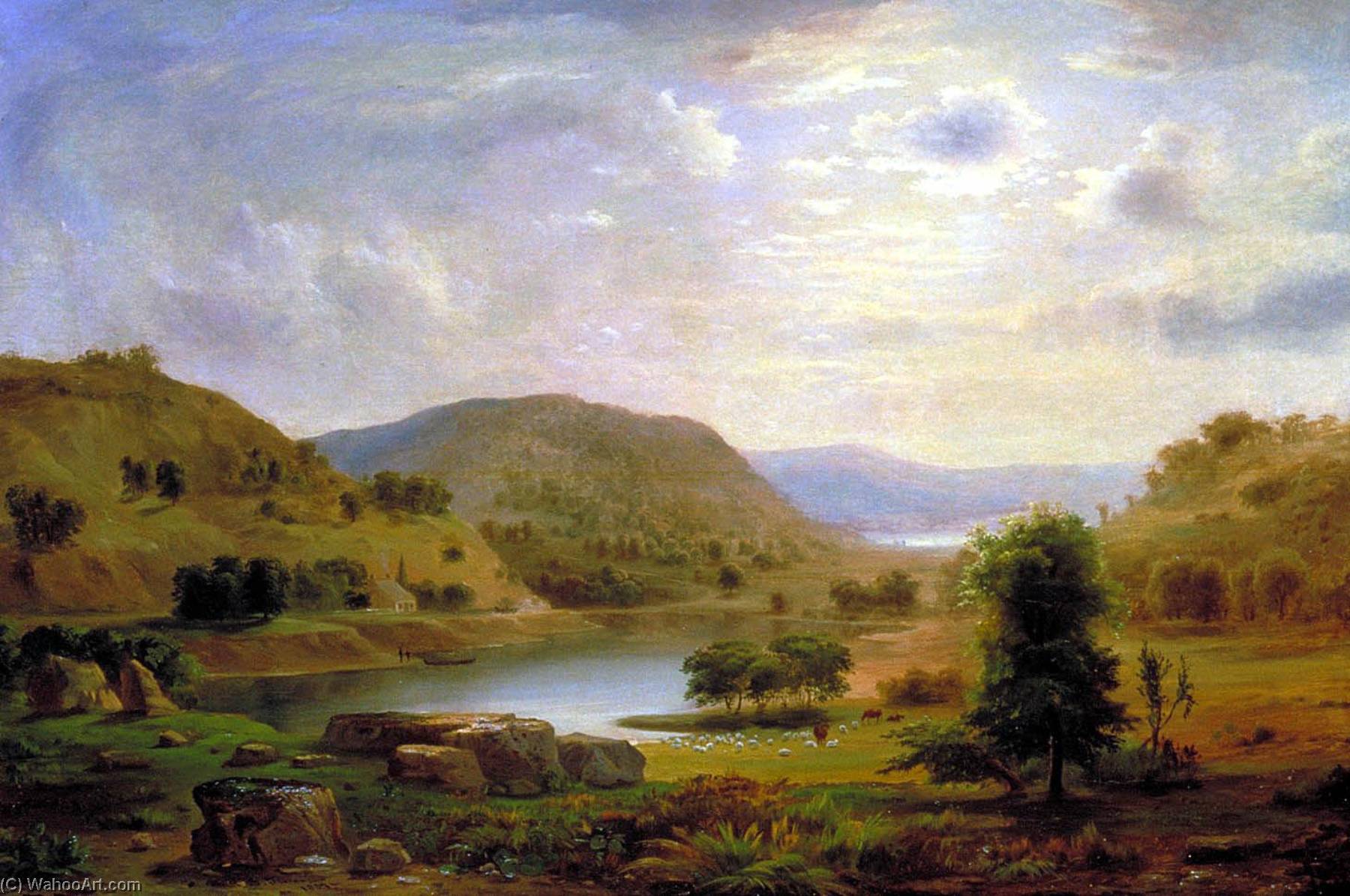 Wikioo.org - The Encyclopedia of Fine Arts - Painting, Artwork by Robert Seldon Duncanson - Valley Pasture