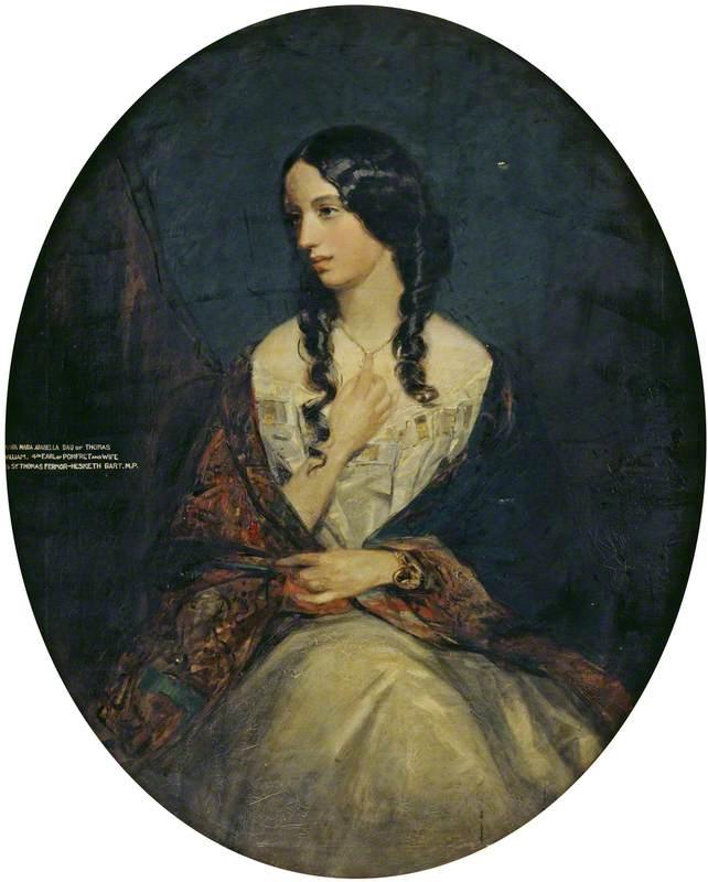 Wikioo.org - The Encyclopedia of Fine Arts - Painting, Artwork by Francis Grant - Lady Anna Maria Isabella, Lady Hesketh