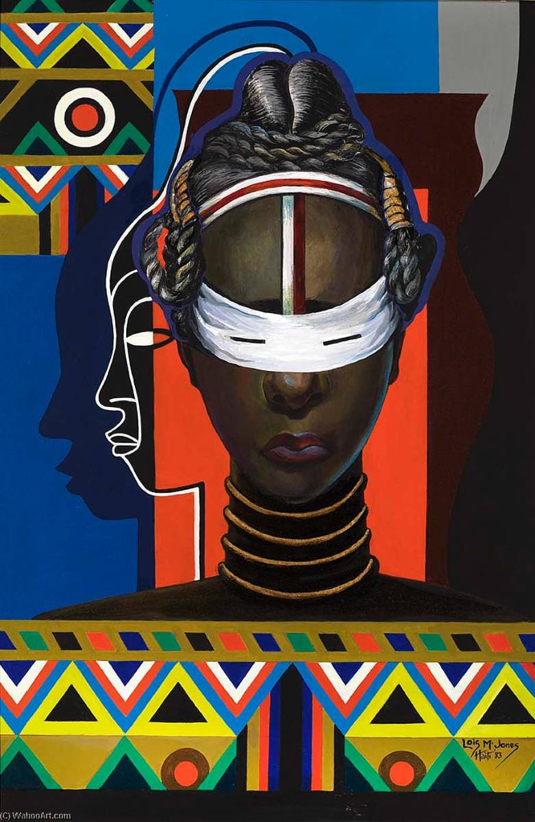 Wikioo.org - The Encyclopedia of Fine Arts - Painting, Artwork by Lois Mailou Jones - Initiation, Liberia