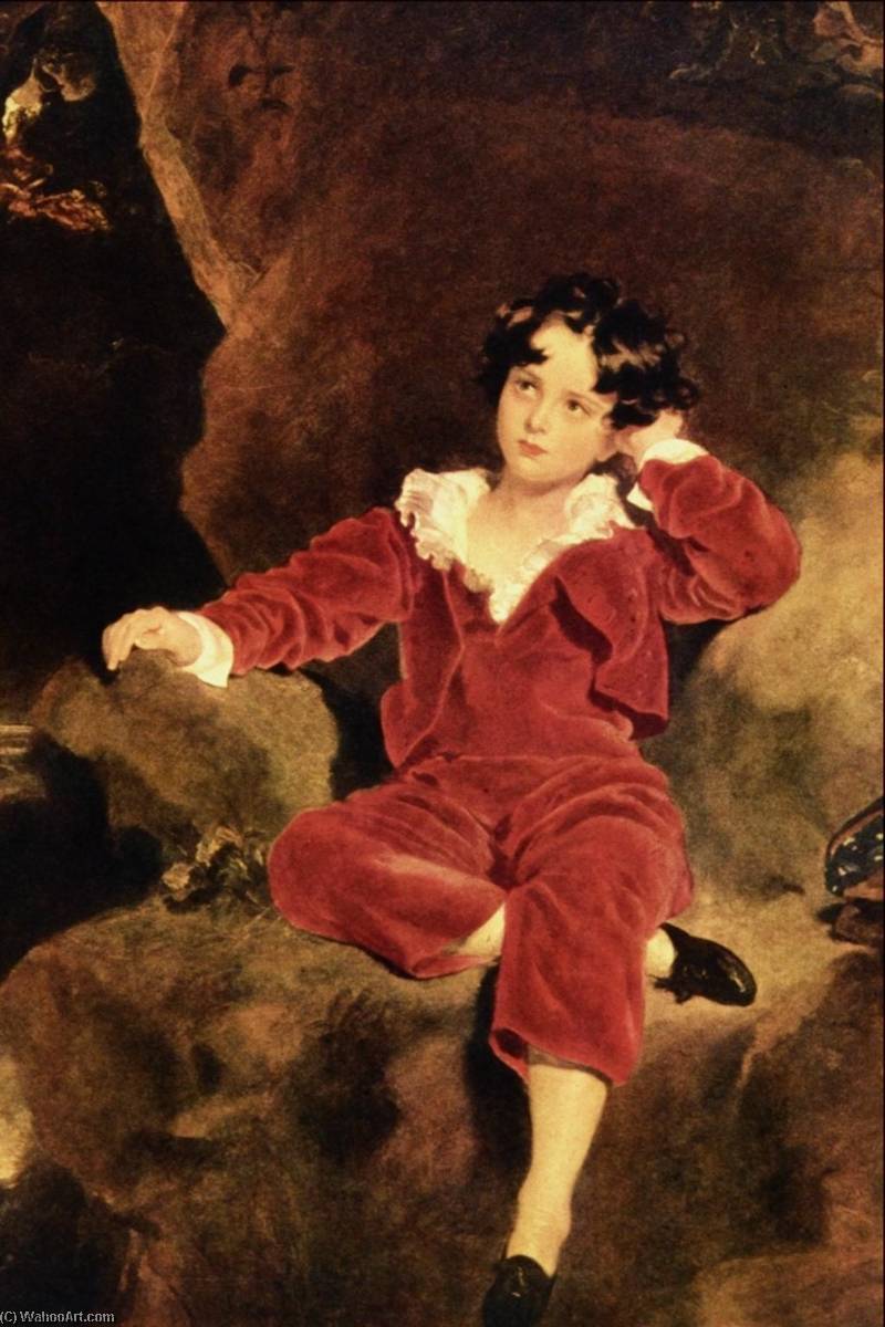 Wikioo.org - The Encyclopedia of Fine Arts - Painting, Artwork by Thomas Lawrence - Master Lambton (also known as The Red Boy)