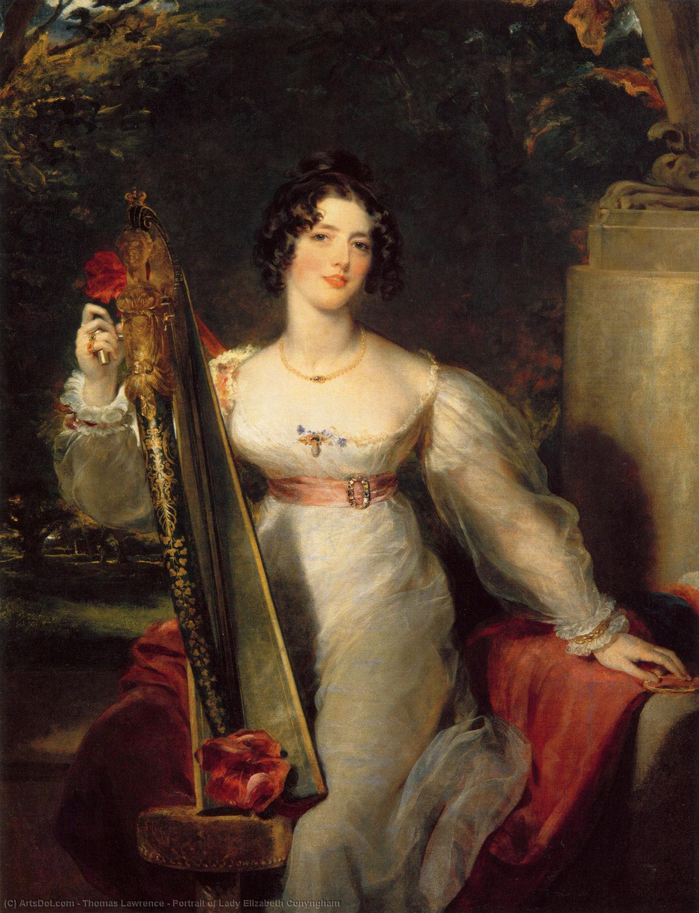 Wikioo.org - The Encyclopedia of Fine Arts - Painting, Artwork by Thomas Lawrence - Portrait of Lady Elizabeth Conyngham