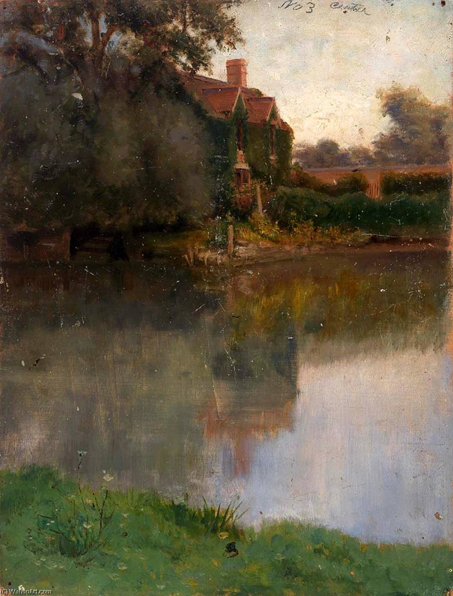 Wikioo.org - The Encyclopedia of Fine Arts - Painting, Artwork by Eliphalet Fraser Andrews - Edge of a Stream