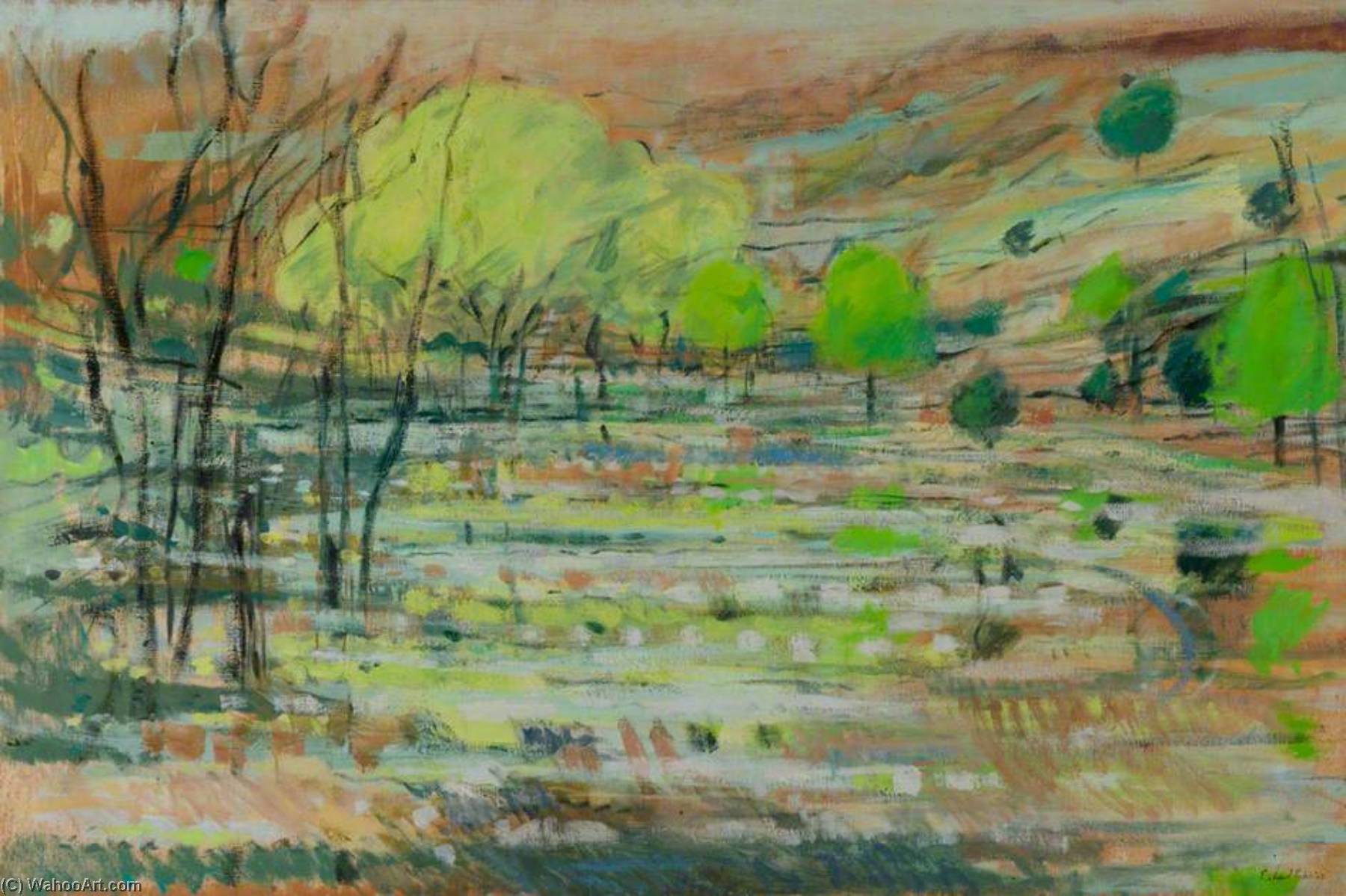 Wikioo.org - The Encyclopedia of Fine Arts - Painting, Artwork by Richard Robbins - Highgate Pond