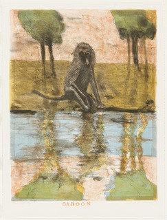 Wikioo.org - The Encyclopedia of Fine Arts - Painting, Artwork by Robert Andrew Parker - Baboon