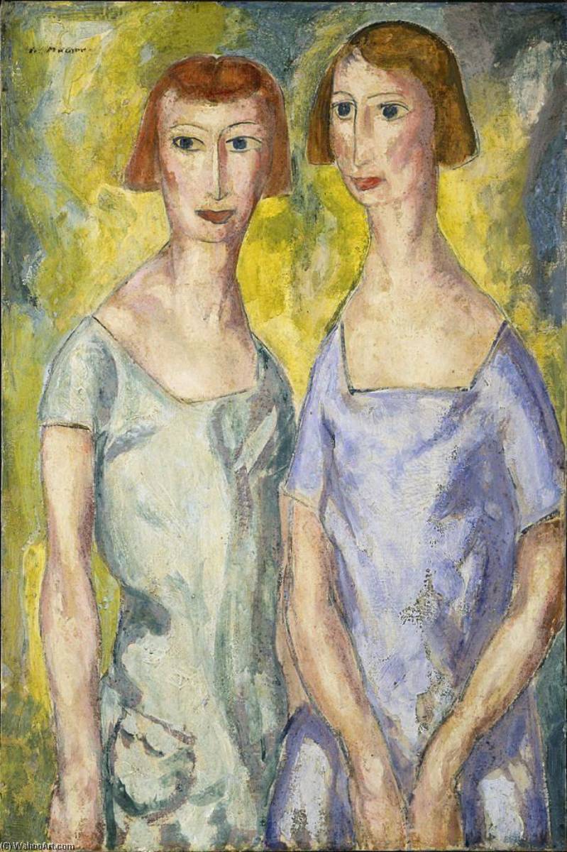 Wikioo.org - The Encyclopedia of Fine Arts - Painting, Artwork by Alfred Henry Maurer - Two Sisters