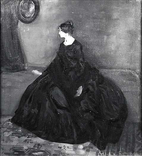 Wikioo.org - The Encyclopedia of Fine Arts - Painting, Artwork by Alfred Henry Maurer - Woman in Black, (painting)