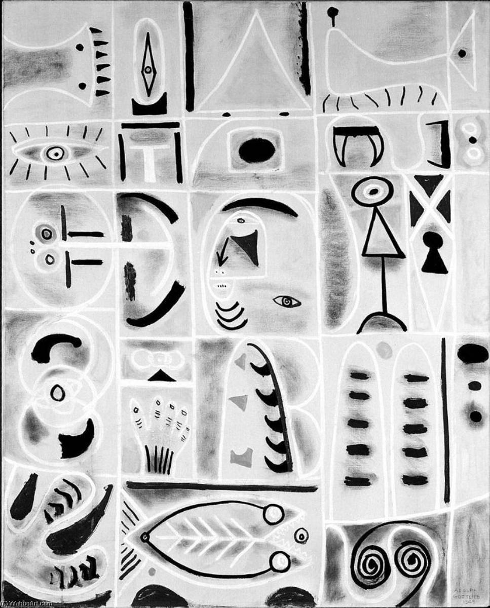 Wikioo.org - The Encyclopedia of Fine Arts - Painting, Artwork by Adolph Gottlieb - Pictograph