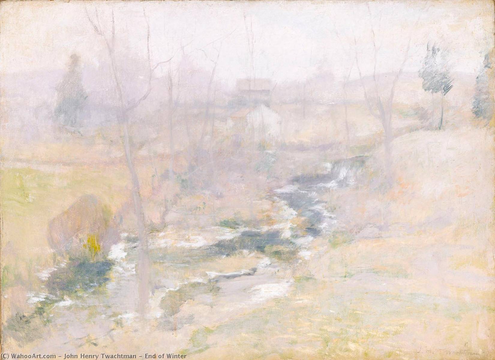 Wikioo.org - The Encyclopedia of Fine Arts - Painting, Artwork by John Henry Twachtman - End of Winter