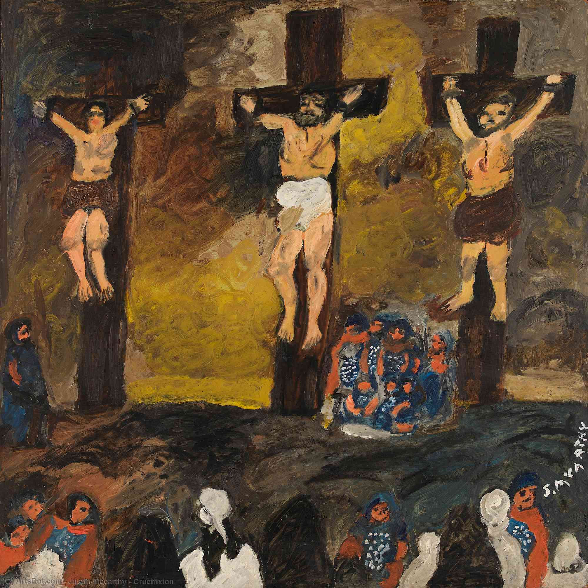 Wikioo.org - The Encyclopedia of Fine Arts - Painting, Artwork by Justin Mccarthy - Crucifixion