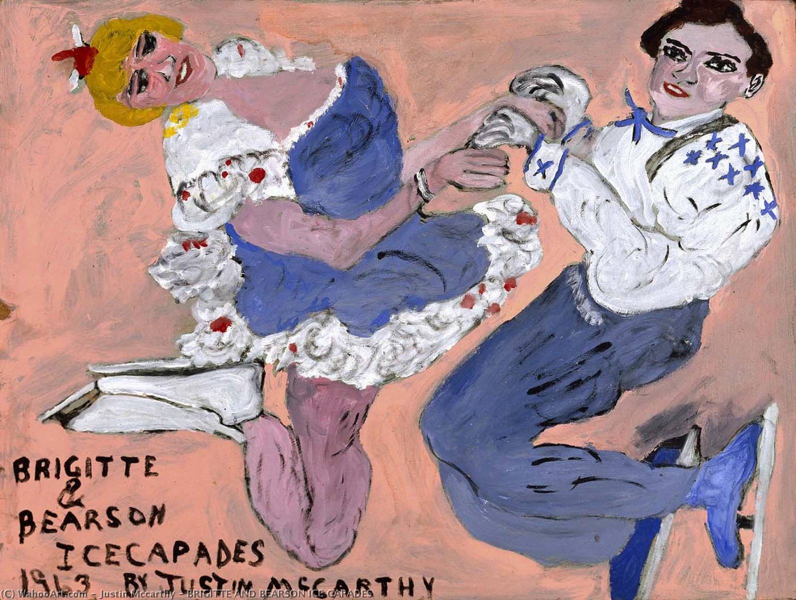 Wikioo.org - The Encyclopedia of Fine Arts - Painting, Artwork by Justin Mccarthy - BRIGITTE AND BEARSON ICE CAPADES