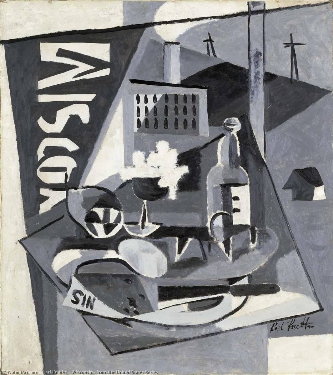 Wikioo.org - The Encyclopedia of Fine Arts - Painting, Artwork by Karl Knaths - Wisconsin, from the United States Series