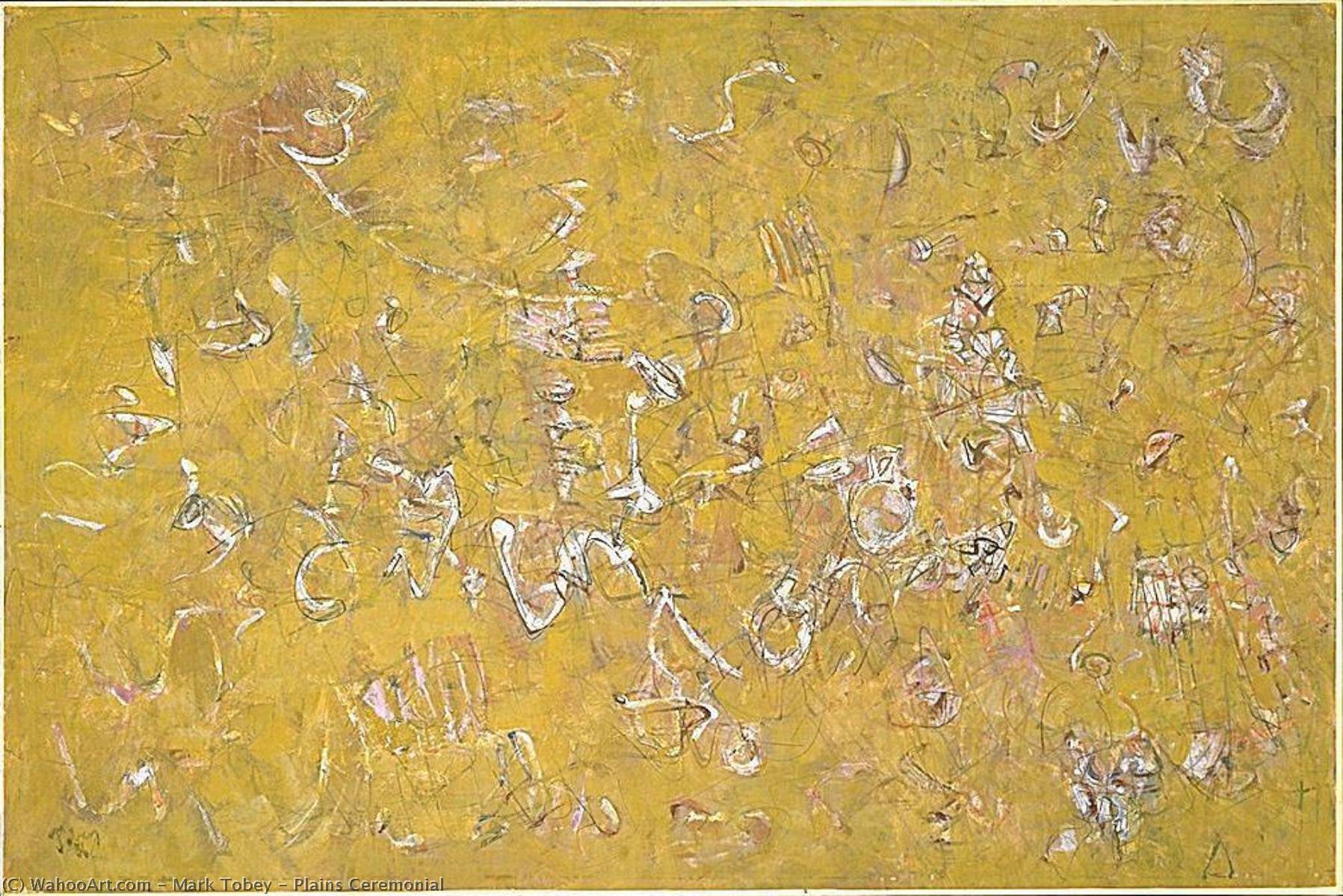 Wikioo.org - The Encyclopedia of Fine Arts - Painting, Artwork by Mark Tobey - Plains Ceremonial