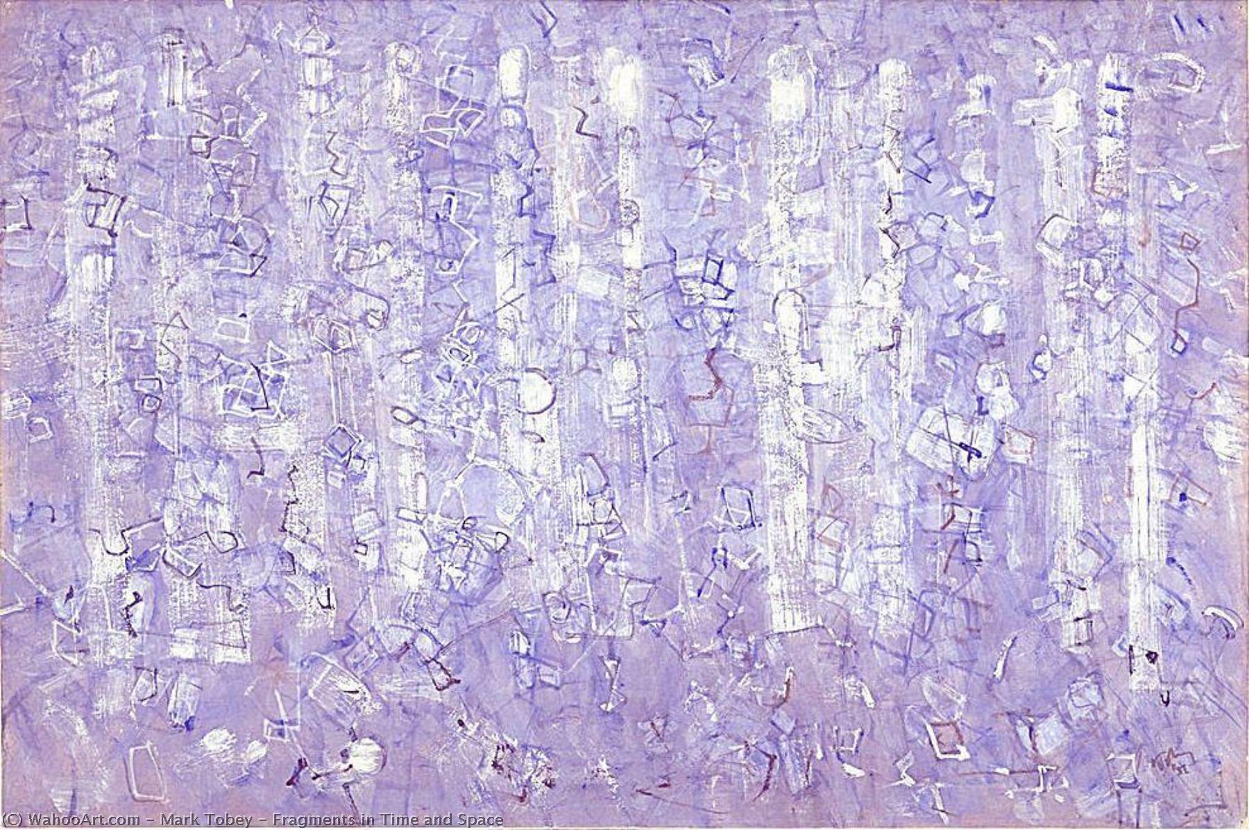 Wikioo.org - The Encyclopedia of Fine Arts - Painting, Artwork by Mark Tobey - Fragments in Time and Space