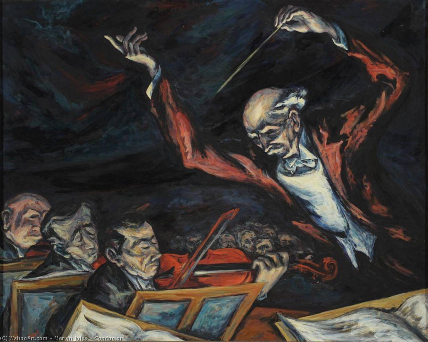Wikioo.org - The Encyclopedia of Fine Arts - Painting, Artwork by Mervin Jules - Conductor