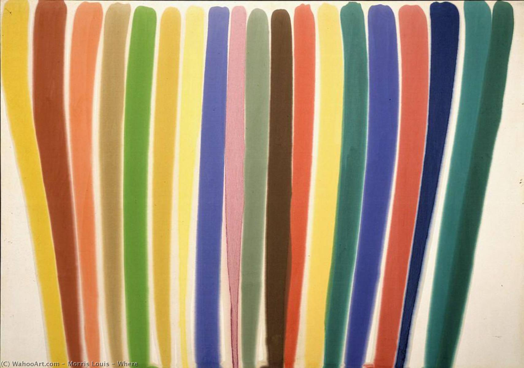 Wikioo.org - The Encyclopedia of Fine Arts - Painting, Artwork by Morris Louis - Where