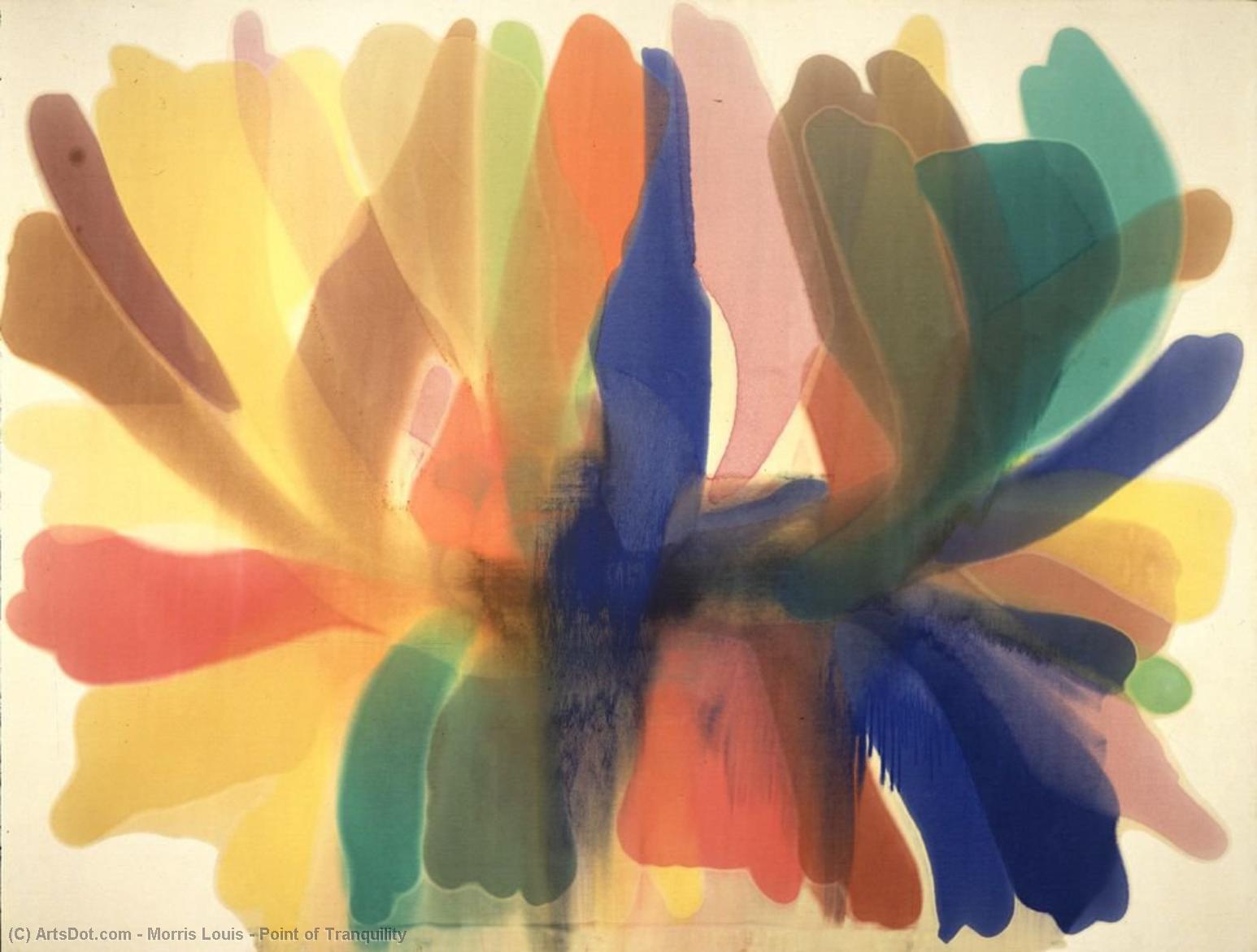 Wikioo.org - สารานุกรมวิจิตรศิลป์ - จิตรกรรม Morris Louis - Point of Tranquility
