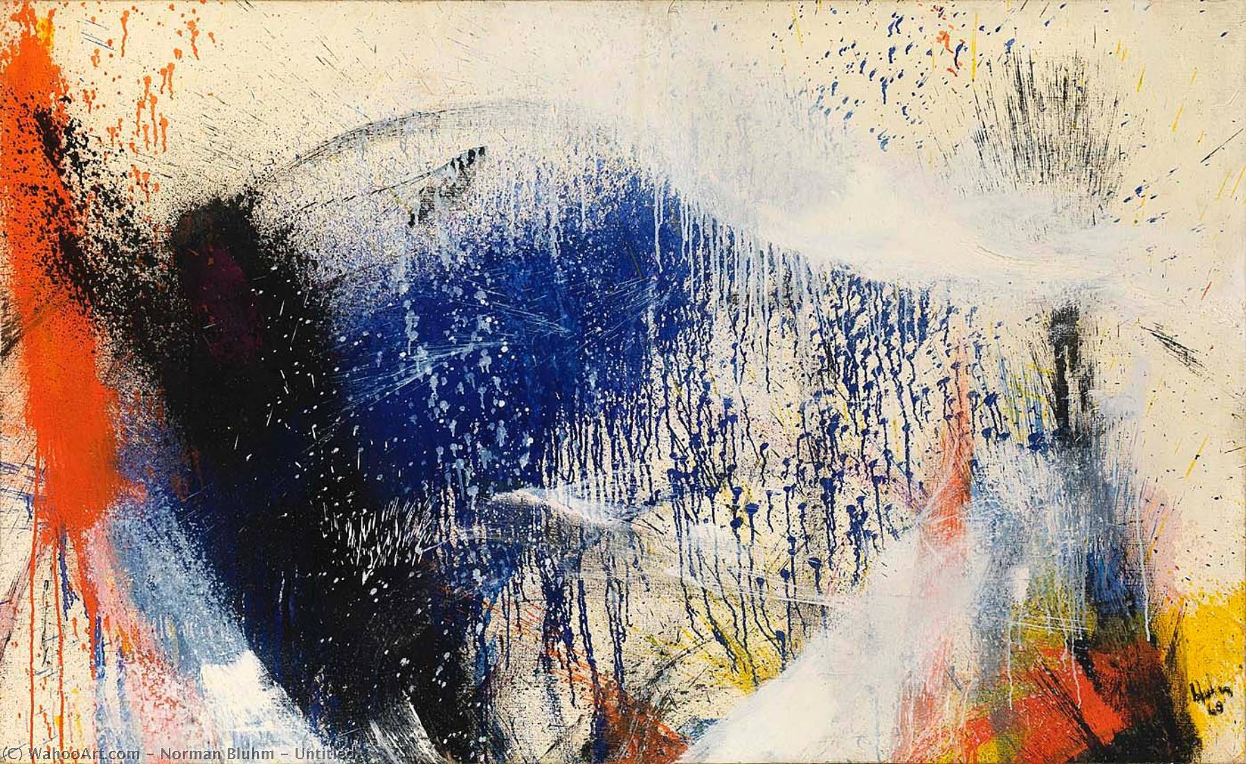 Wikioo.org - The Encyclopedia of Fine Arts - Painting, Artwork by Norman Bluhm - Untitled