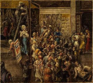 Wikioo.org - The Encyclopedia of Fine Arts - Painting, Artwork by Reginald Marsh - In Fourteenth Street