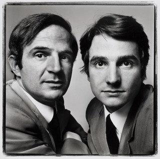 Wikioo.org - The Encyclopedia of Fine Arts - Painting, Artwork by Richard Avedon - François Truffaut and Jean Pierre Leaud, film director and actor, Paris