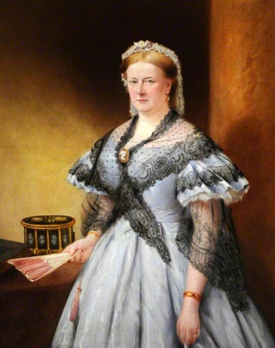 Wikioo.org - The Encyclopedia of Fine Arts - Painting, Artwork by Richard Smith - Lady Brown (1813–1881), Wife of Sir John Brown