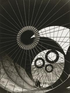 Wikioo.org - The Encyclopedia of Fine Arts - Painting, Artwork by Margaret Bourke White - Wind Tunnel Construction, Fort Peck Dam, Montana