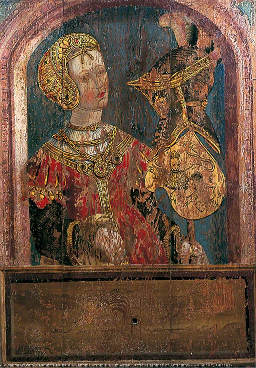 Wikioo.org - The Encyclopedia of Fine Arts - Painting, Artwork by Lambert Barnard - Zenobia (from the Amberley Castle 'Heroines of Antiquity') (Amberley Queens)