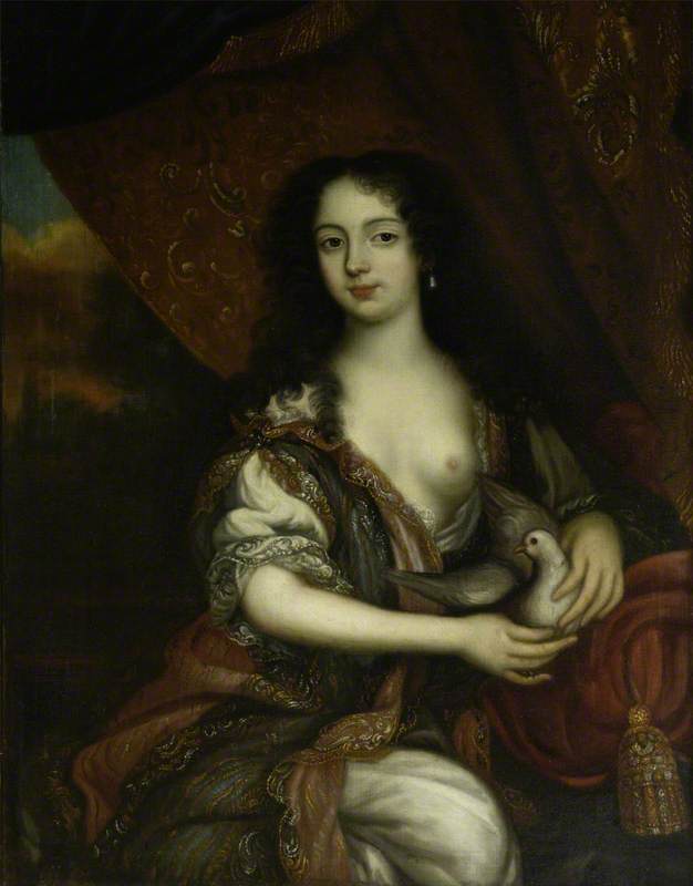 Wikioo.org - The Encyclopedia of Fine Arts - Painting, Artwork by Henri Gascars - Louise de Kéroualle (1649–1734), Duchess of Portsmouth