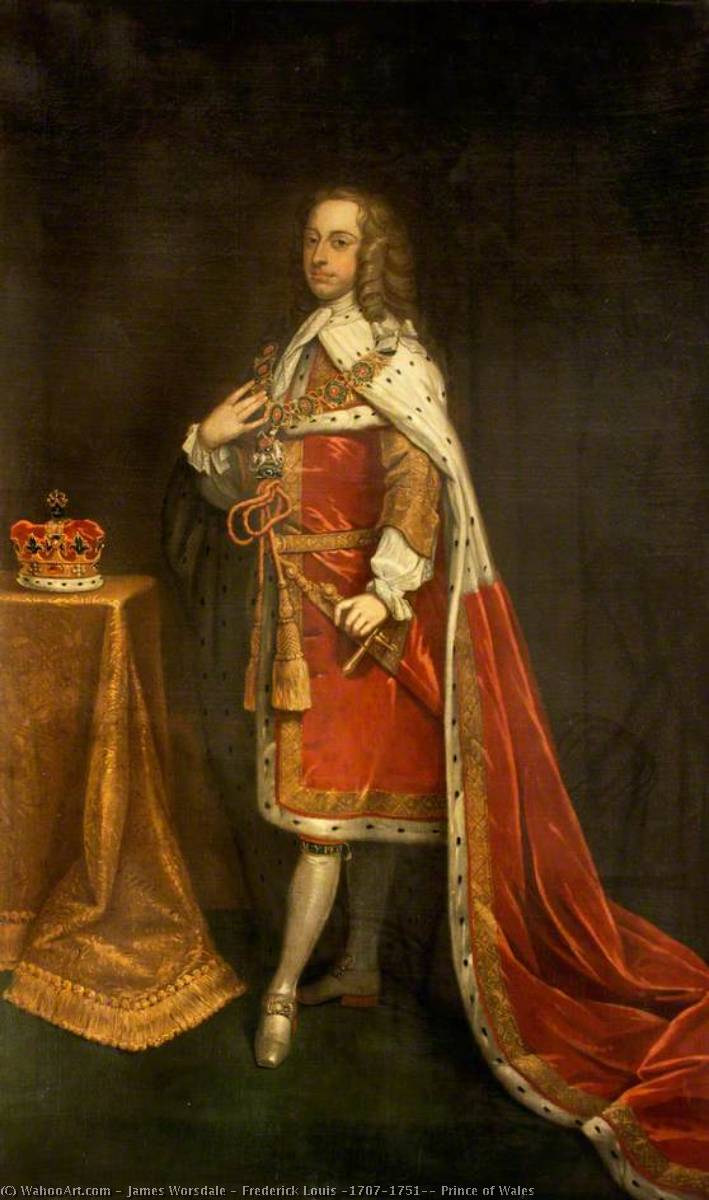 WikiOO.org - אנציקלופדיה לאמנויות יפות - ציור, יצירות אמנות James Worsdale - Frederick Louis (1707–1751), Prince of Wales