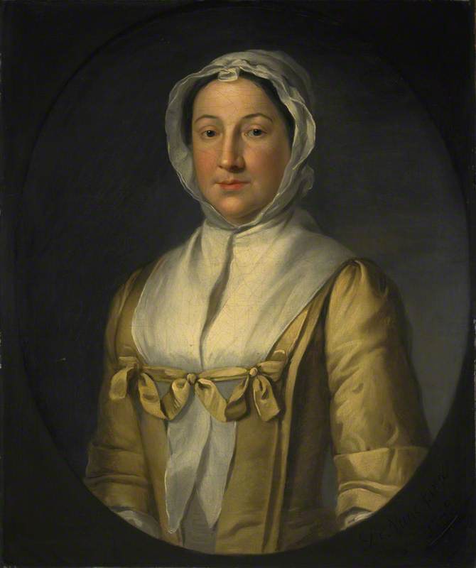 Wikioo.org – La Enciclopedia de las Bellas Artes - Pintura, Obras de arte de William Denune - Ana Herrero ( activo 1729–1769 ) , tercera esposa de thomas Ruddiman