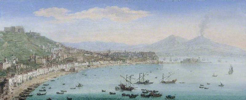 Wikioo.org - The Encyclopedia of Fine Arts - Painting, Artwork by Tommaso Ruiz - The Bay of Naples seen from Posillipo, Italy