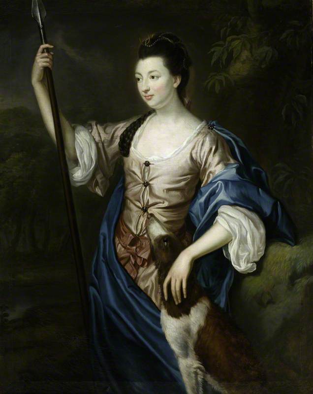 Wikioo.org - The Encyclopedia of Fine Arts - Painting, Artwork by Robert Hunter - Lady Margaret Butler Lowry Corry (1748–1775), as Diana