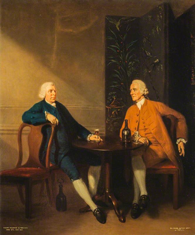 Wikioo.org - The Encyclopedia of Fine Arts - Painting, Artwork by John Thomas Seton - William Fullerton of Carstairs (1720–1806), and Captain Ninian Lowis (d.1790)