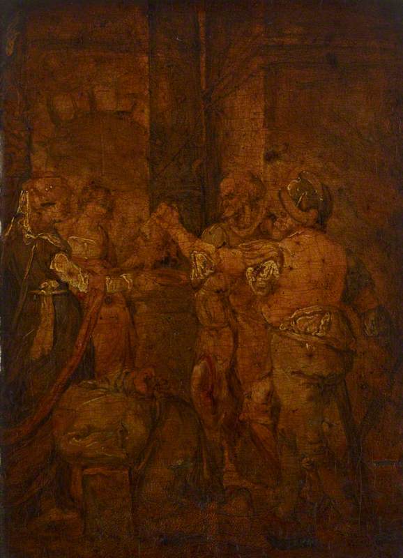 Wikioo.org - The Encyclopedia of Fine Arts - Painting, Artwork by John Runciman - Salome Receiving Saint John the Baptist's Head