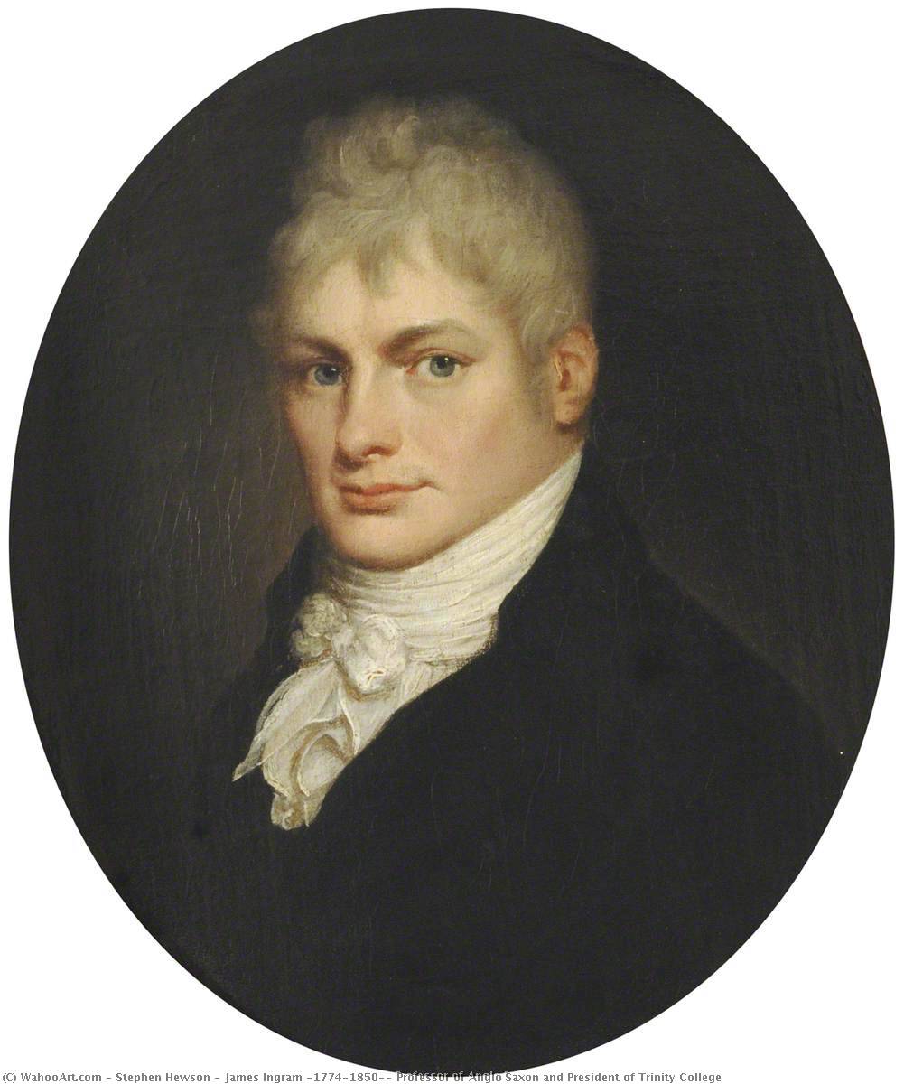 Wikioo.org - The Encyclopedia of Fine Arts - Painting, Artwork by Stephen Hewson - James Ingram (1774–1850), Professor of Anglo Saxon and President of Trinity College