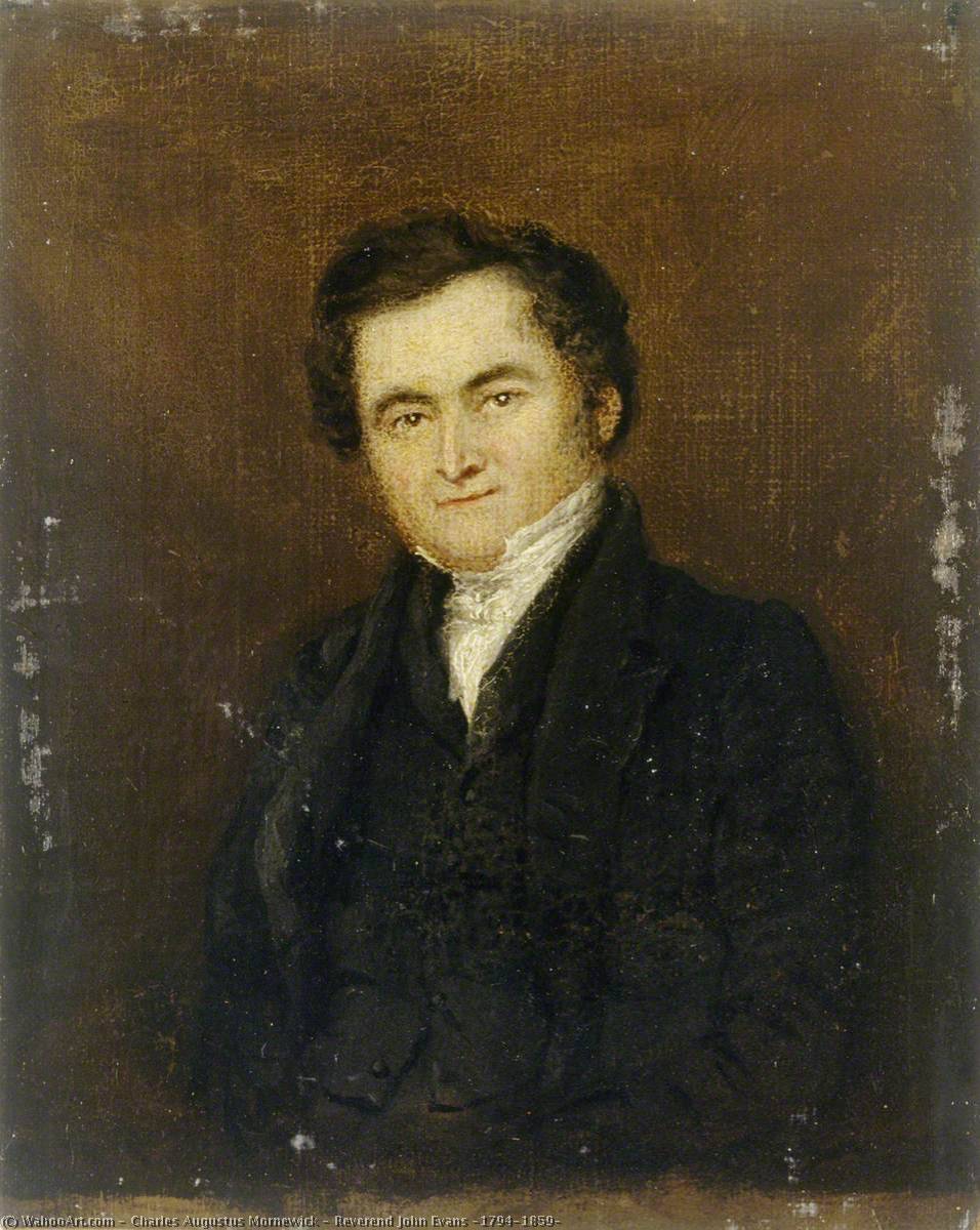 Wikioo.org - The Encyclopedia of Fine Arts - Painting, Artwork by Charles Augustus Mornewick - Reverend John Evans (1794–1859)