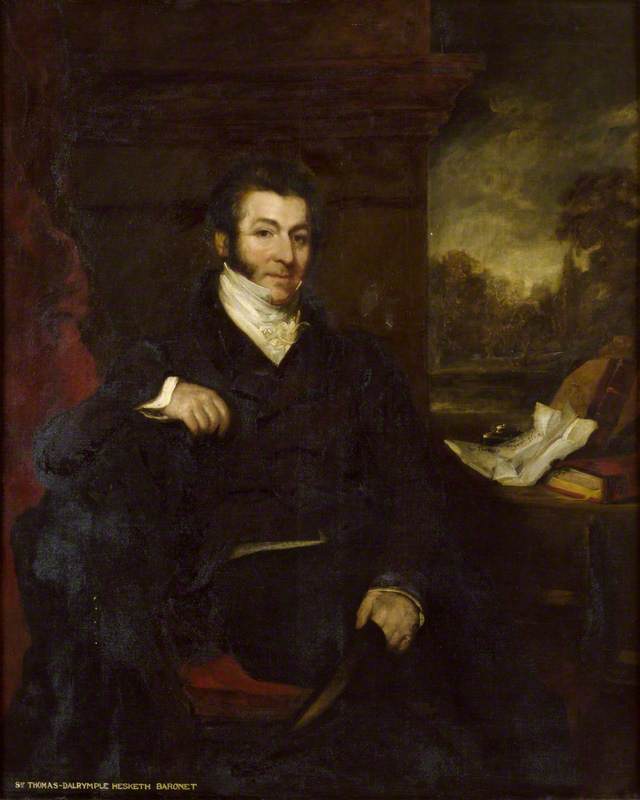 Wikioo.org - The Encyclopedia of Fine Arts - Painting, Artwork by John Hayter - Sir Thomas Dalrymple Hesketh (1777–1842), 3rd Bt, of Rufford