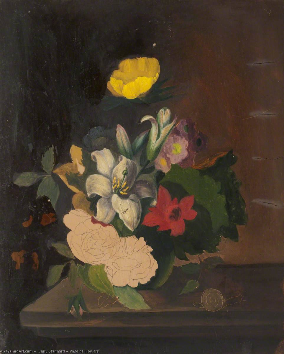 Wikioo.org - The Encyclopedia of Fine Arts - Painting, Artwork by Emily Stannard - Vase of Flowers