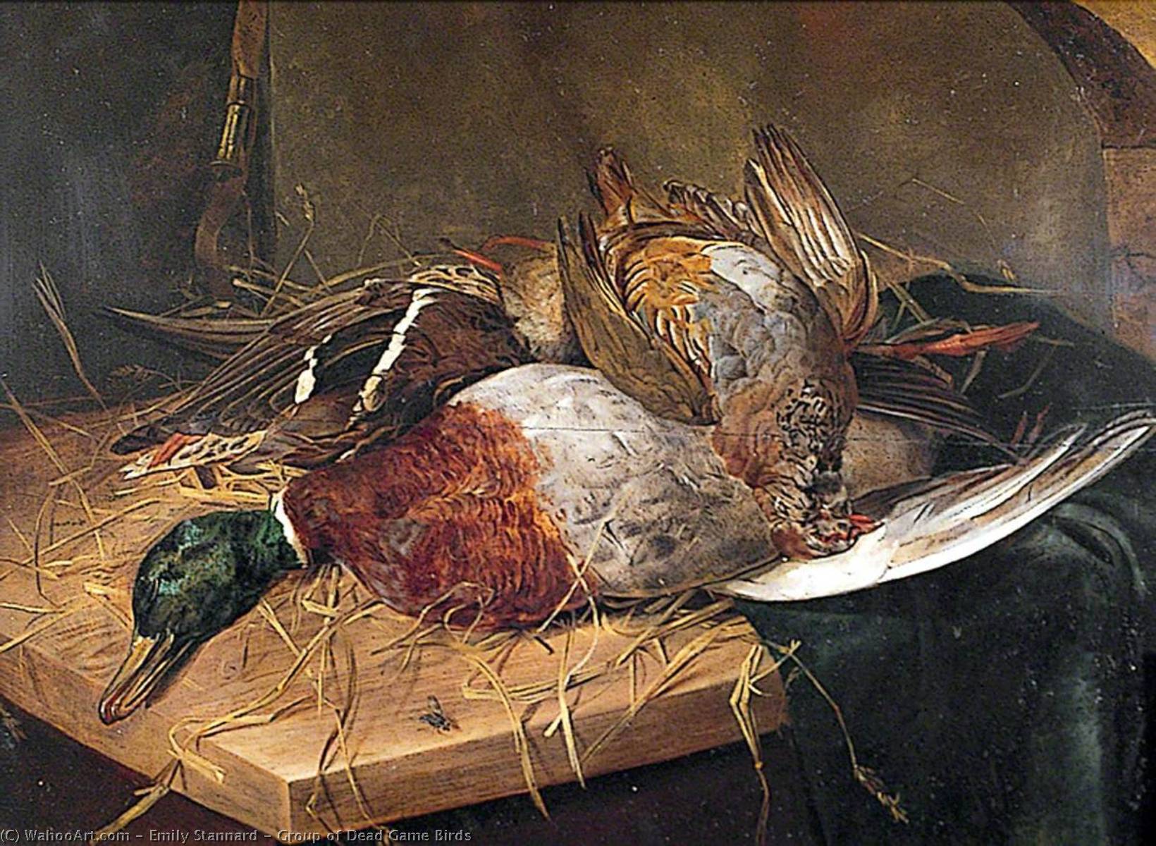 Wikioo.org - The Encyclopedia of Fine Arts - Painting, Artwork by Emily Stannard - Group of Dead Game Birds