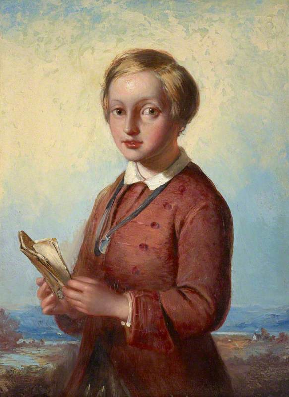 Wikioo.org - The Encyclopedia of Fine Arts - Painting, Artwork by James Eckford Lauder - Portrait of a Boy