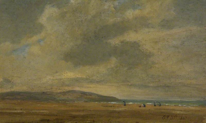 Wikioo.org - The Encyclopedia of Fine Arts - Painting, Artwork by Edward Francis Drew Pritchard - Sands and Brean Down