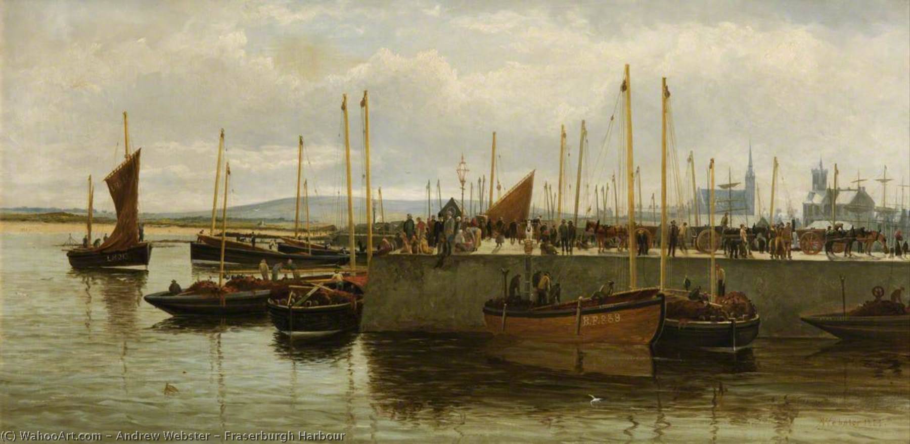 Wikioo.org - The Encyclopedia of Fine Arts - Painting, Artwork by Andrew Webster - Fraserburgh Harbour