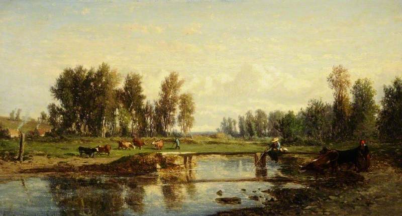 Wikioo.org - The Encyclopedia of Fine Arts - Painting, Artwork by Emile Charles Lambinet - Landscape