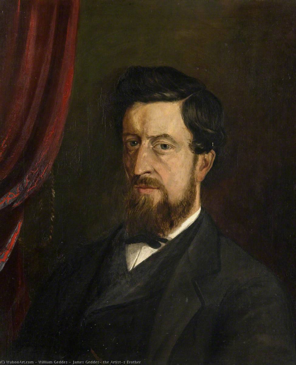 Wikioo.org - The Encyclopedia of Fine Arts - Painting, Artwork by William Geddes - James Geddes, the Artist's Brother