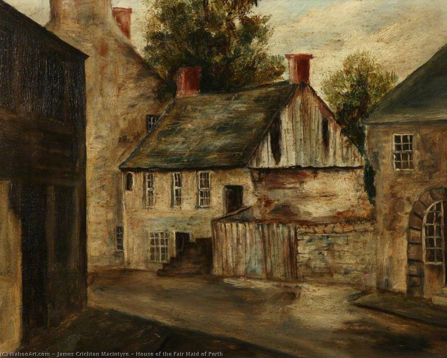 Wikioo.org - The Encyclopedia of Fine Arts - Painting, Artwork by James Crichton Macintyre - House of the Fair Maid of Perth