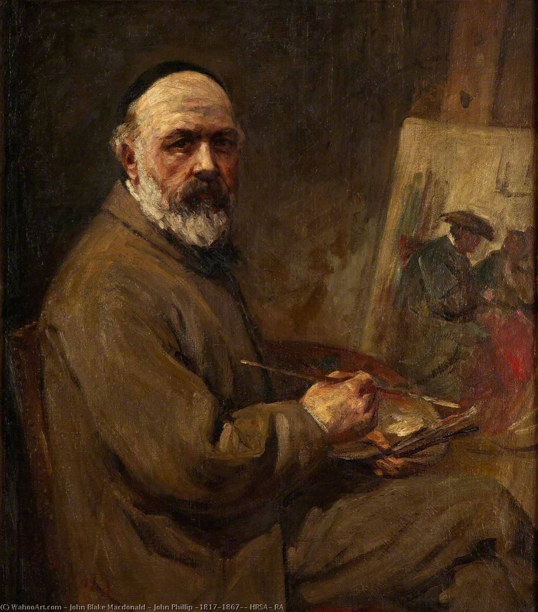 Wikioo.org - The Encyclopedia of Fine Arts - Painting, Artwork by John Blake Macdonald - John Phillip (1817–1867), HRSA, RA