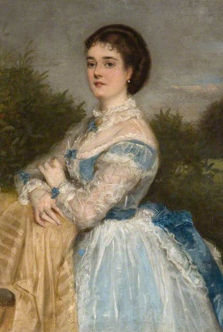 Wikioo.org - The Encyclopedia of Fine Arts - Painting, Artwork by Charles Wynne Nicholls - Portrait of a Lady