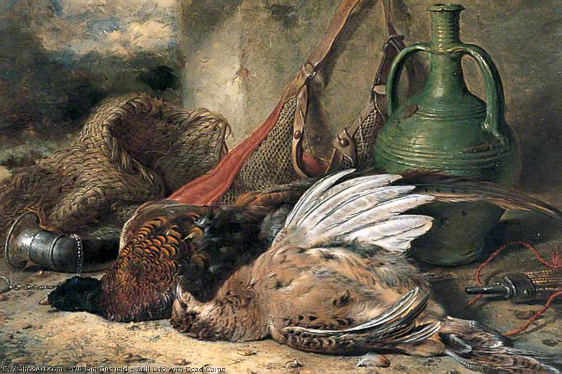 Wikioo.org - The Encyclopedia of Fine Arts - Painting, Artwork by William Duffield - Still Life with Dead Game