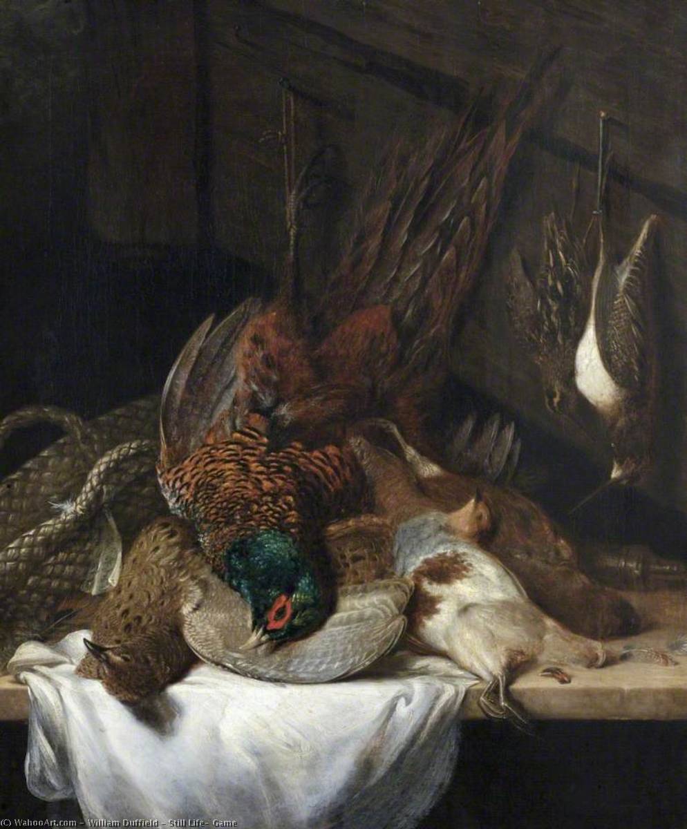 Wikioo.org - The Encyclopedia of Fine Arts - Painting, Artwork by William Duffield - Still Life, Game